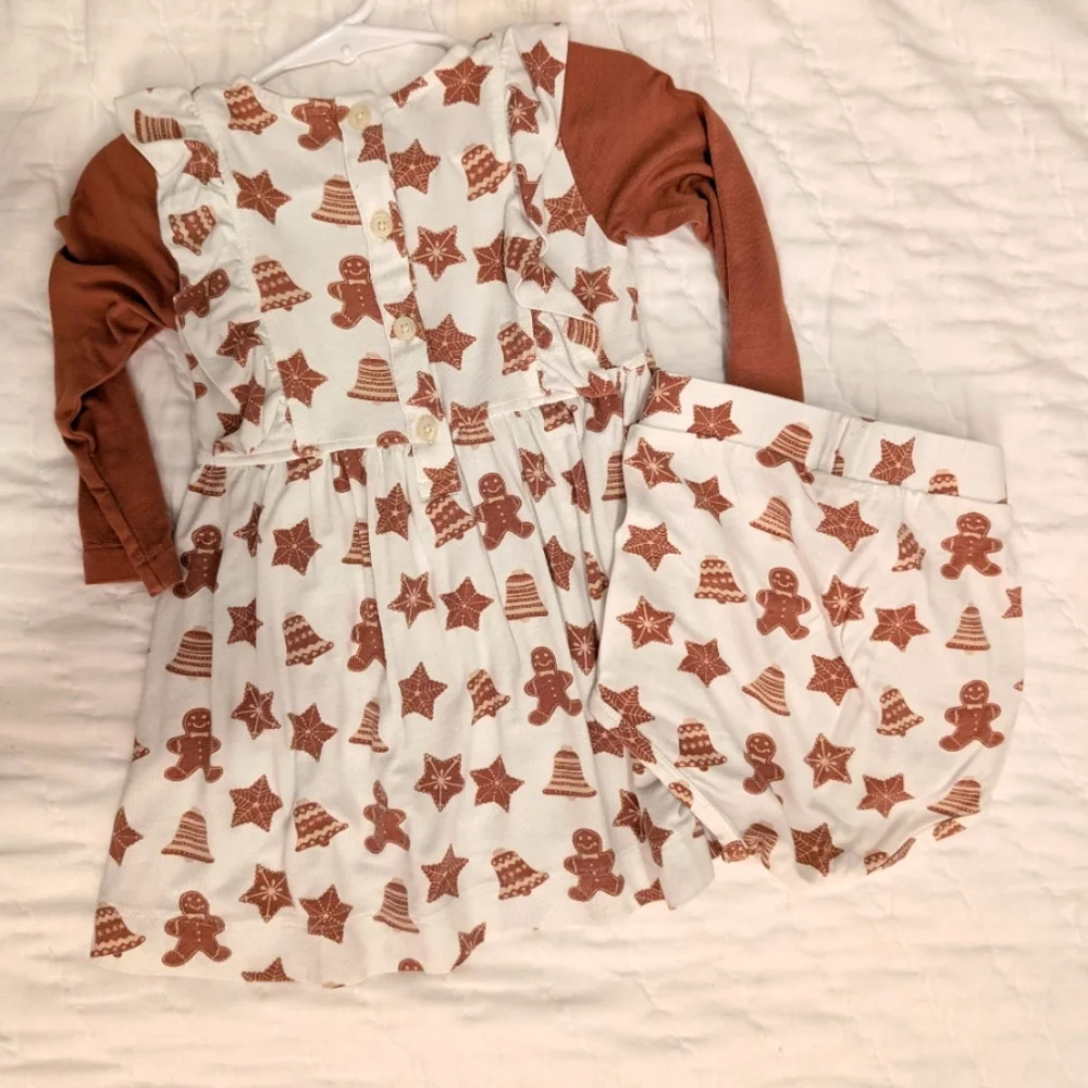 Kate Quinn Christmas Girls Dress 12-18 month - Picture 2 of 4